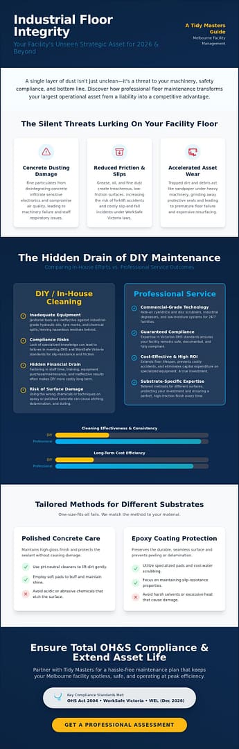 Industrial Floor Cleaning Services Melbourne: The 2026 Facility Manager’s Guide