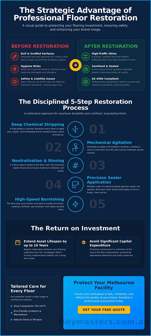 Commercial Floor Stripping and Sealing Melbourne: The 2026 Asset Protection Guide
