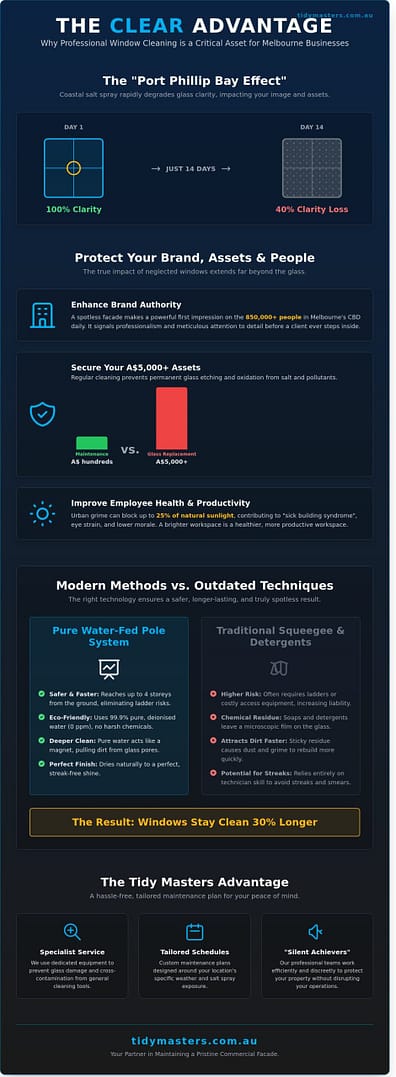 Commercial Window Cleaning Melbourne: The 2026 Business Owner’s Guide