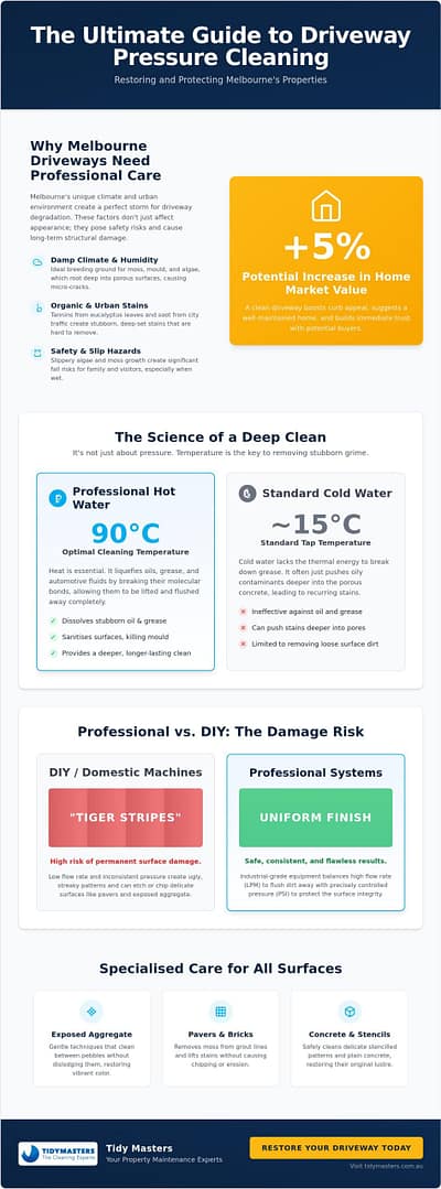 Driveway Pressure Cleaning Melbourne: The 2026 Professional Guide