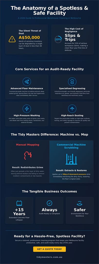 Professional Warehouse Cleaning Melbourne: The 2026 Industrial Guide