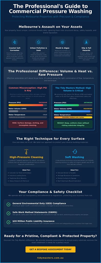 Commercial Pressure Washing Melbourne: The 2026 Guide to Property Maintenance