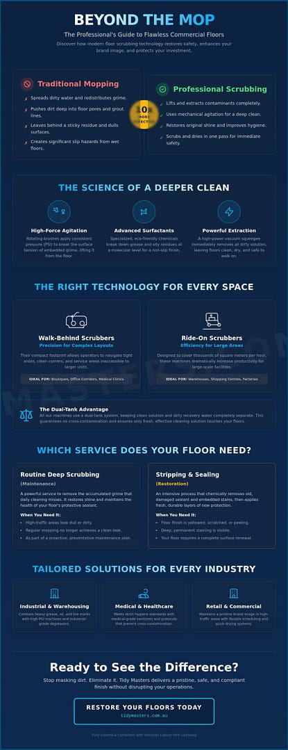 Commercial Floor Scrubbing Services Melbourne: The 2026 Guide to High-Performance Floors