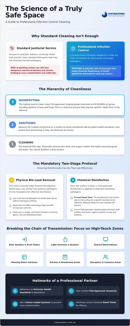 Infection Control Cleaning Melbourne: The 2026 Guide to Medical-Grade Sanitisation