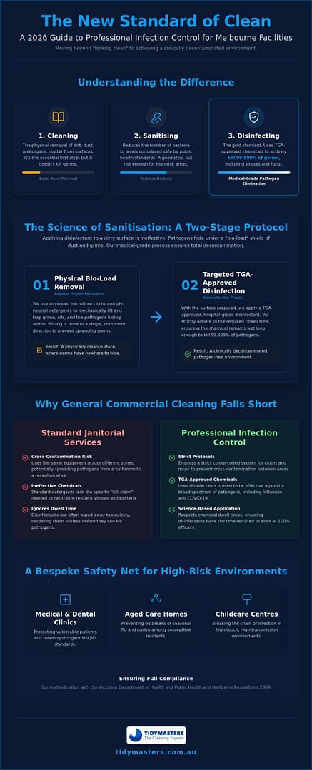 Infection Control Cleaning Melbourne: The 2026 Guide to Medical-Grade Sanitisation