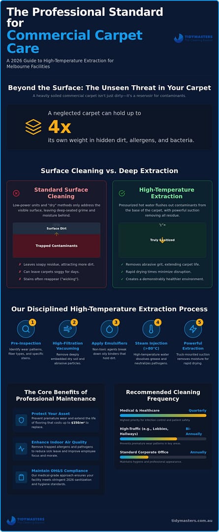 Commercial Carpet Steam Cleaning Melbourne: The 2026 Professional Guide