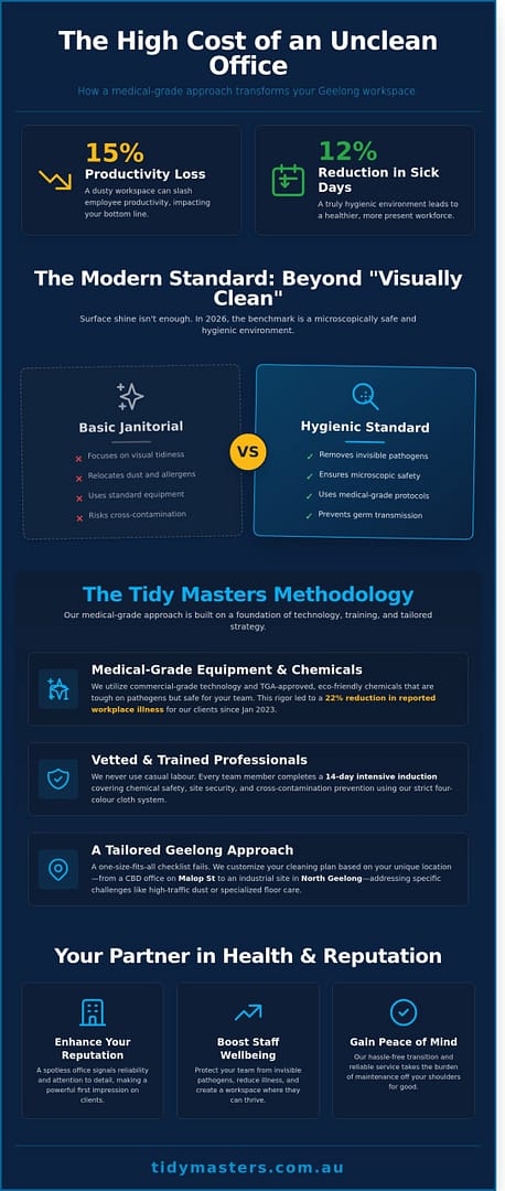 Professional Office Cleaning Geelong: The Business Owner’s Guide to a Spotless Workspace