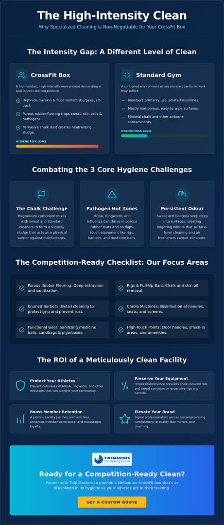 Professional CrossFit Gym Cleaning Services: The 2026 Box Hygiene Guide