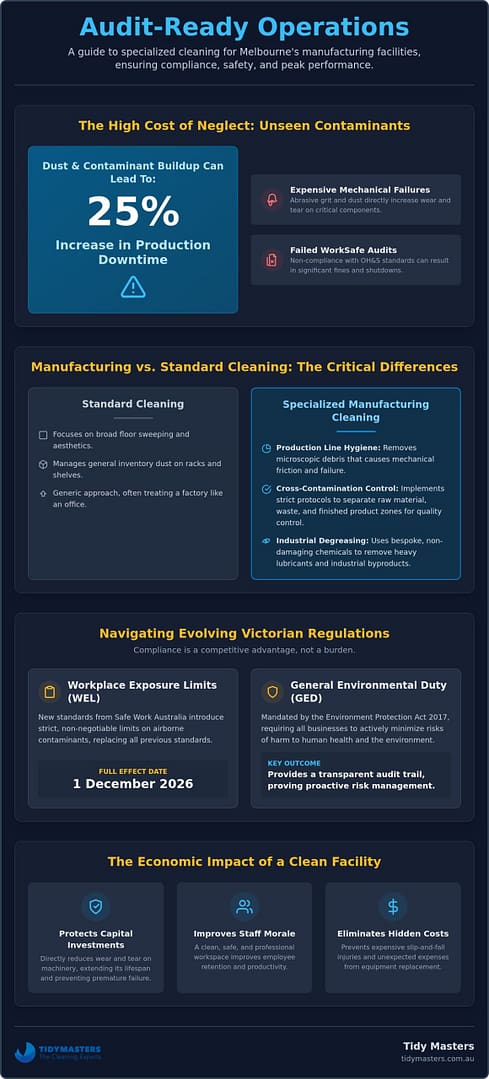 Manufacturing Facility Cleaning Melbourne: The 2026 Guide to Operational Excellence
