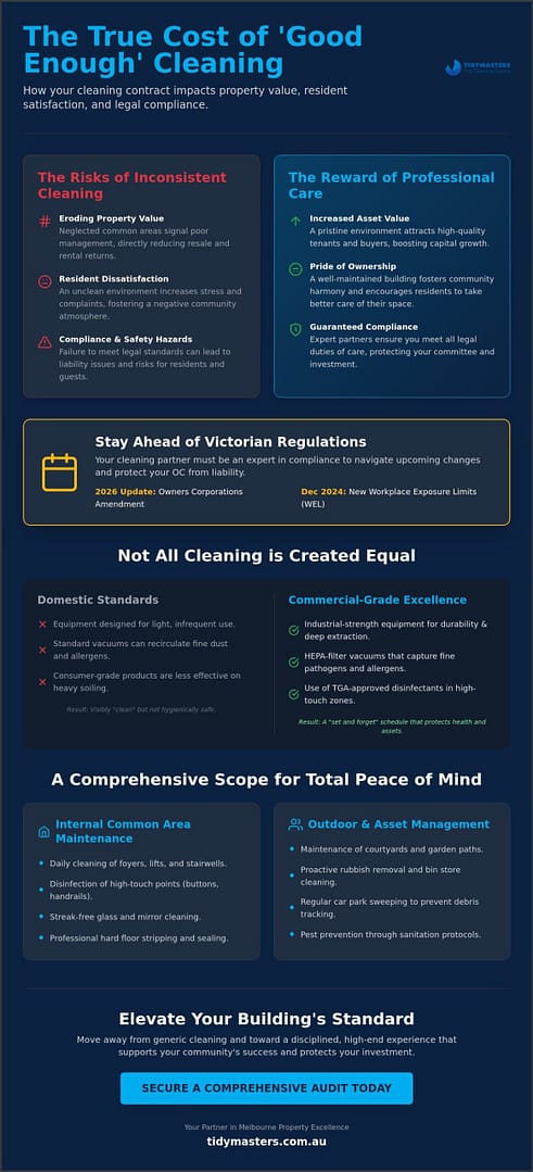 Owners Corporation Cleaning Services Melbourne: The 2026 Asset Protection Guide