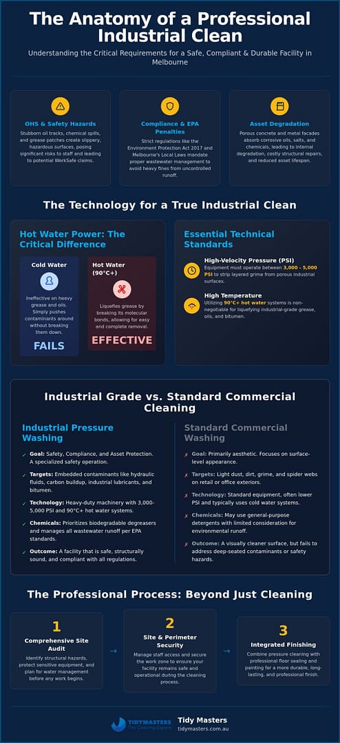 Industrial Pressure Washing Melbourne: The 2026 Guide for Facilities