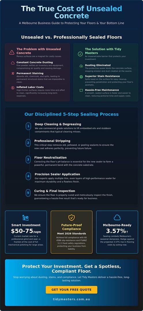 Professional Concrete Floor Sealing Melbourne: The 2026 Guide to Durable Commercial Flooring