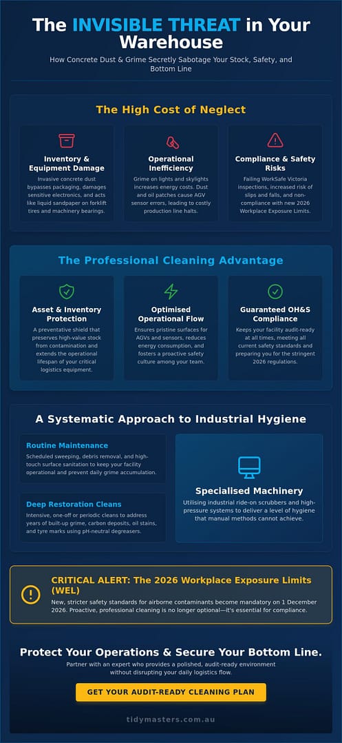 Warehouse Cleaning Services Melbourne: The 2026 Industrial Safety & Efficiency Guide