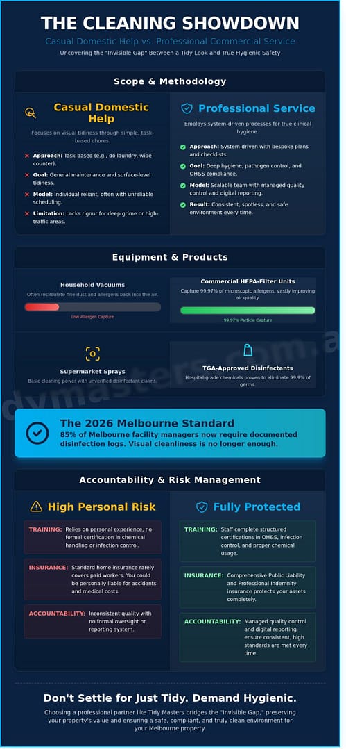 Cleaning Services vs. Home Cleaning in Melbourne: 2026 Comparison Guide