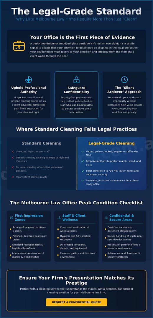 Law Firm Cleaning Services Melbourne: Professional Hygiene for Legal Practices