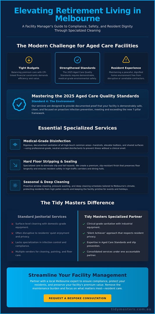 Retirement Village Cleaning Services Melbourne: 2026 Facility Management Guide