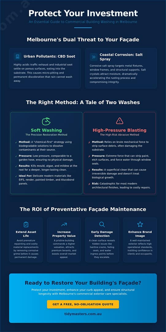 Commercial Building Washing Melbourne: The 2026 Guide to Facade Maintenance