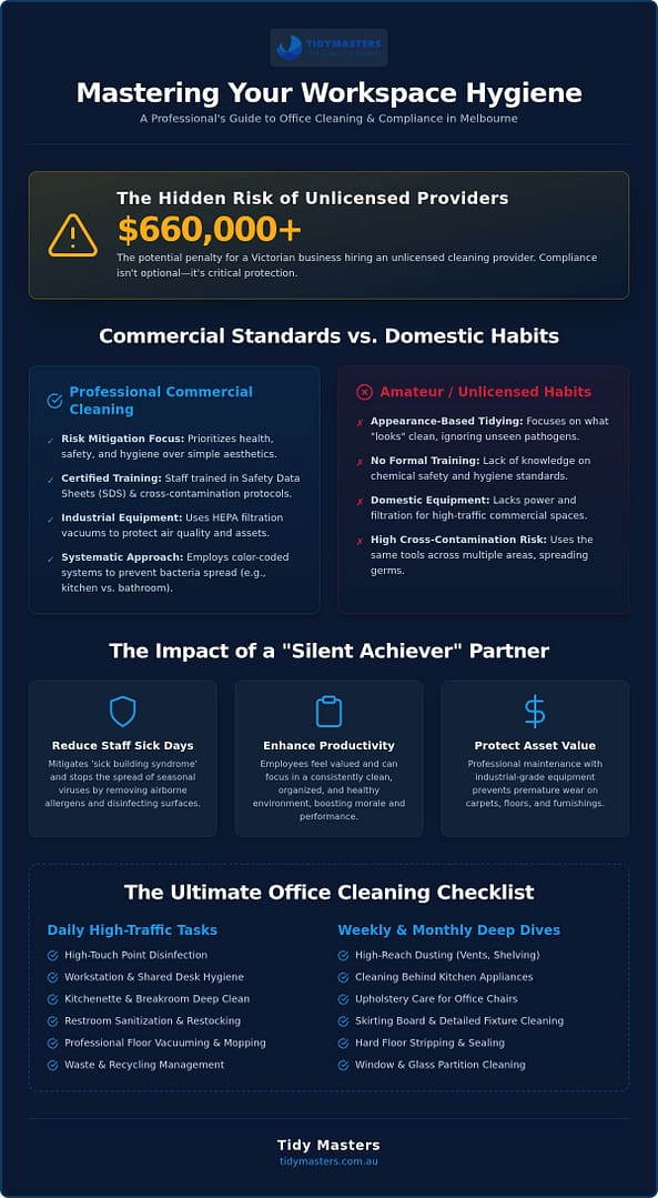 The Essential Checklist for Hiring a Cleaner for Office Cleaning in Melbourne