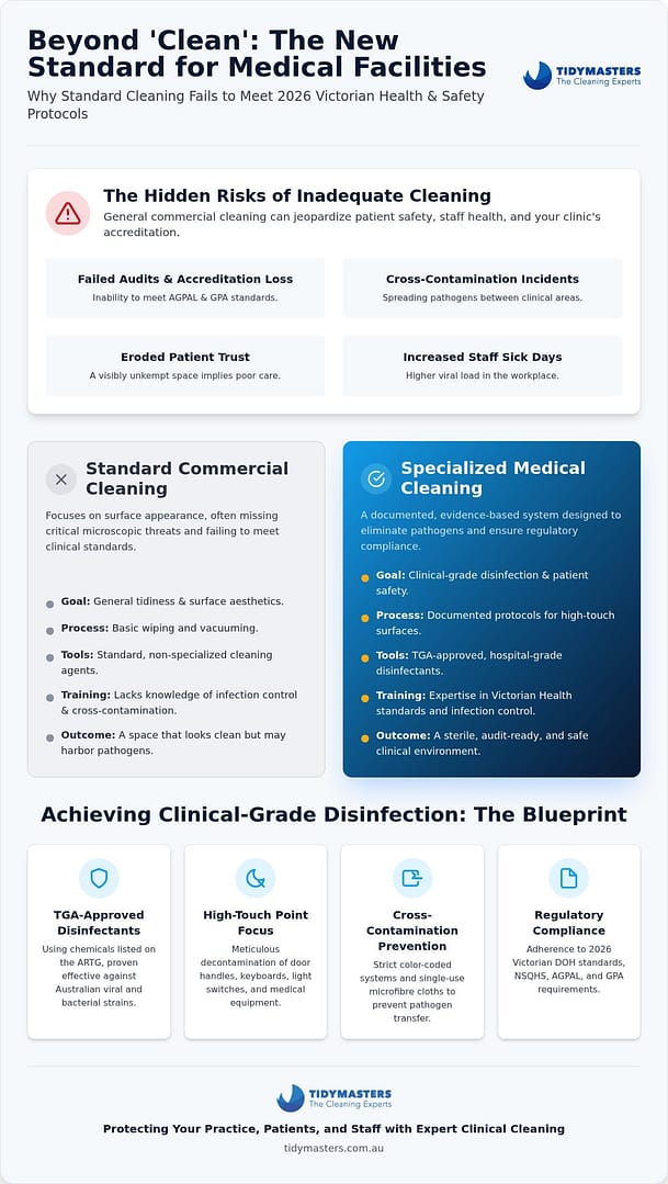 Medical Centre Cleaning Melbourne: The 2026 Guide to Clinical Hygiene Standards
